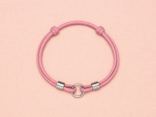 Lavender-Pink House Collar on pink background